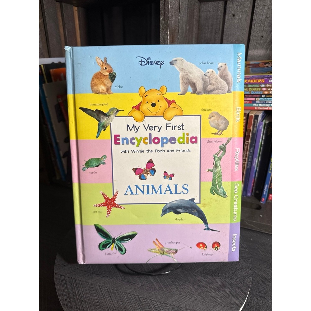 Disney My Very First Encyclopedia Animals Winnie the Pooh Hardcover Book